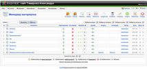 Сайт частного вебмастера — скриншот административной панели системы управления сайтом Joomla 1.5.x